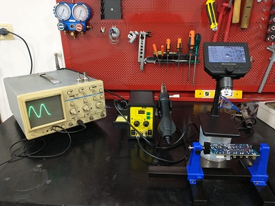 Laboratorio electrónico diagnóstico reparación placas en zona oeste